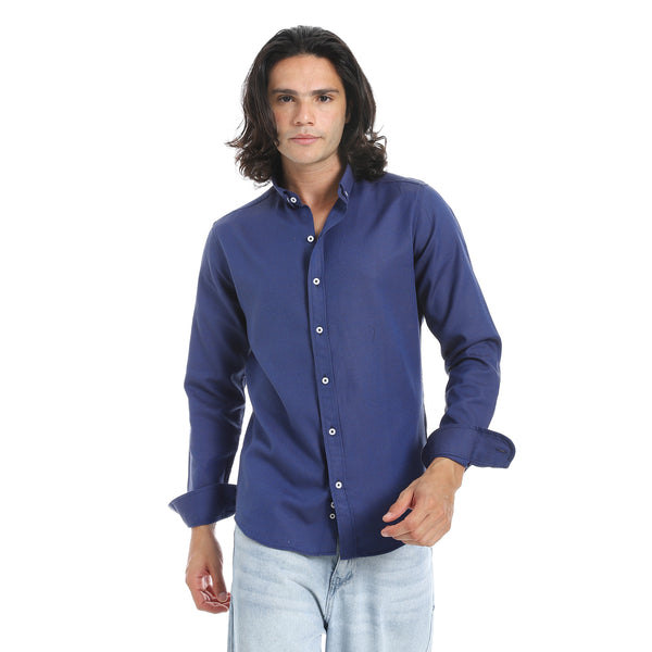 Plain_Turn_Down_Collar_Denim_Blue_Shirt-Denim_Blue
