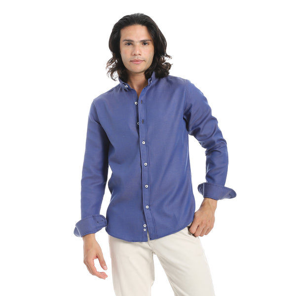 Plain_Turn_Down_Collar_Yale_Blue_Shirt-Yale_Blue