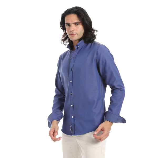 Plain_Turn_Down_Collar_Yale_Blue_Shirt-Yale_Blue