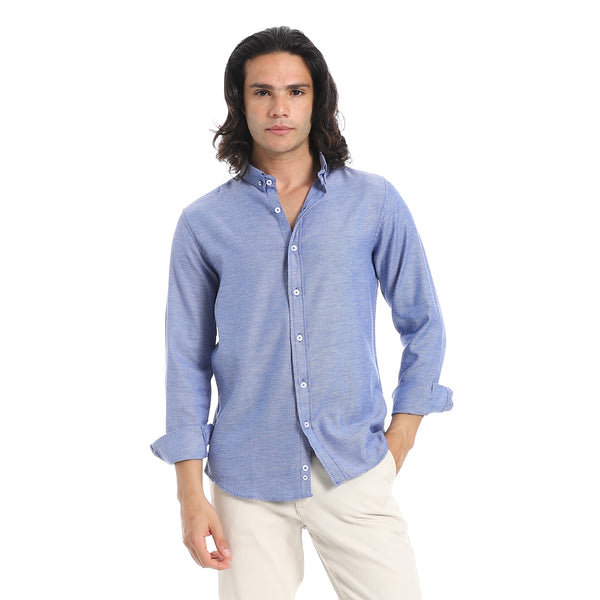 Iridescence_Effect_Turn_Down_Collar_Light_Blue_Shirt-Light_Blue
