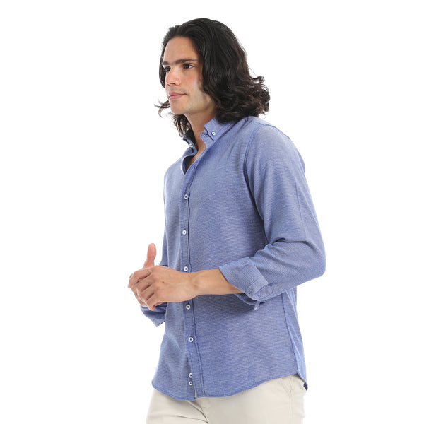 Iridescence_Effect_Turn_Down_Collar_Light_Blue_Shirt-Light_Blue