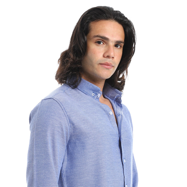 Iridescence_Effect_Turn_Down_Collar_Light_Blue_Shirt-Light_Blue