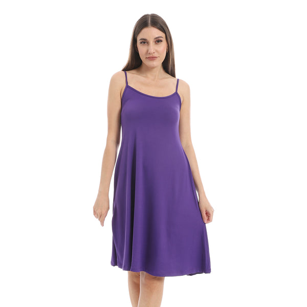 Dark_Purple_Scoop_Neck_Plain_Sleepshirt
