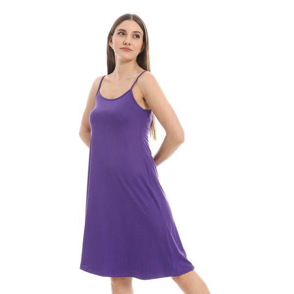 Dark_Purple_Scoop_Neck_Plain_Sleepshirt