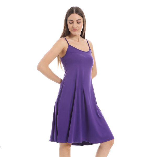Dark_Purple_Scoop_Neck_Plain_Sleepshirt