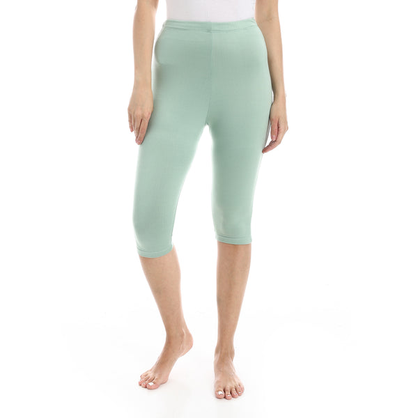 Slim_Fit_Lycra_Capri_Leggings_-_Mint_Green