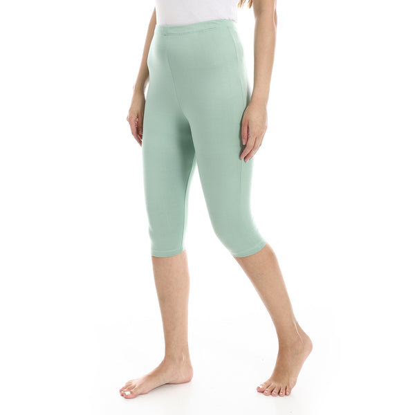 Slim_Fit_Lycra_Capri_Leggings_-_Mint_Green