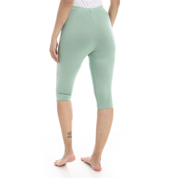 Slim_Fit_Lycra_Capri_Leggings_-_Mint_Green