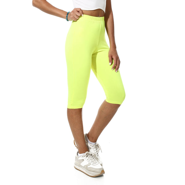 Elastic_Waist_Plain_Pantcourt-Lemon