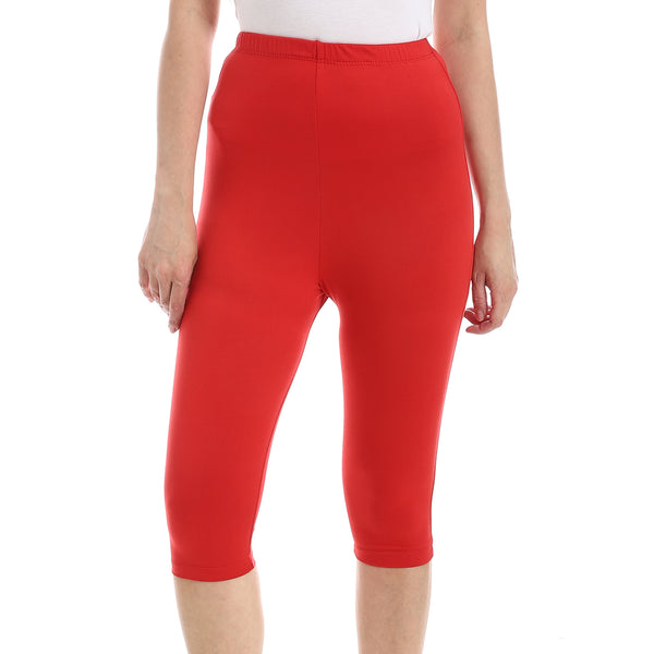 Slim_Fit_Lycra_Capri_Leggings_-_Red