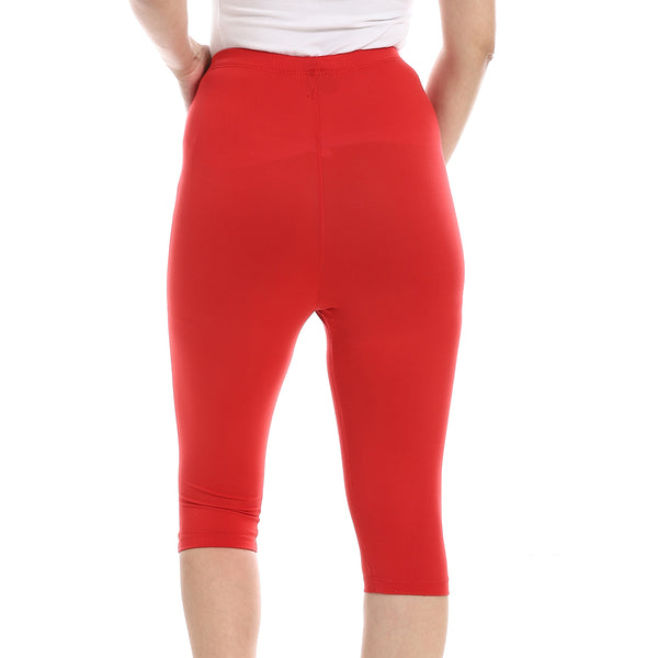 Slim_Fit_Lycra_Capri_Leggings_-_Red