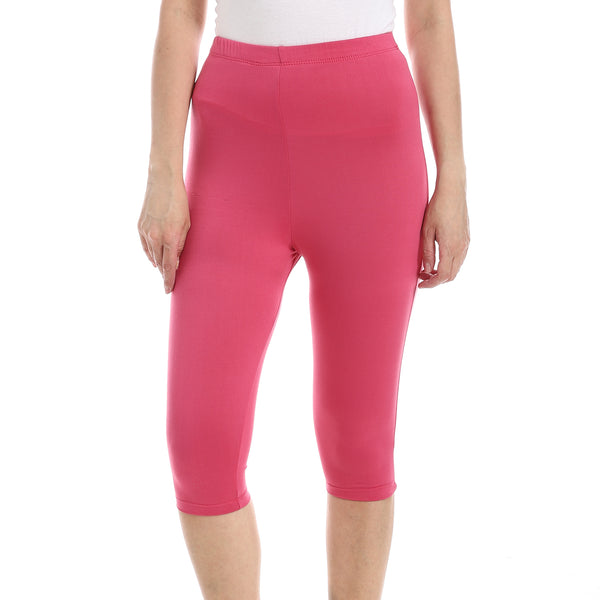 Slim_Fit_Lycra_Capri_Leggings_-_Fuchsia