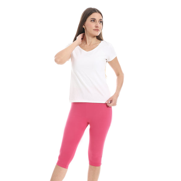 Slim_Fit_Lycra_Capri_Leggings_-_Fuchsia