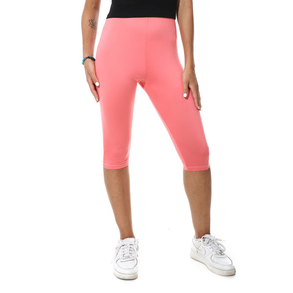 Elastic_Waist_Plain_Pantcourt-Rose