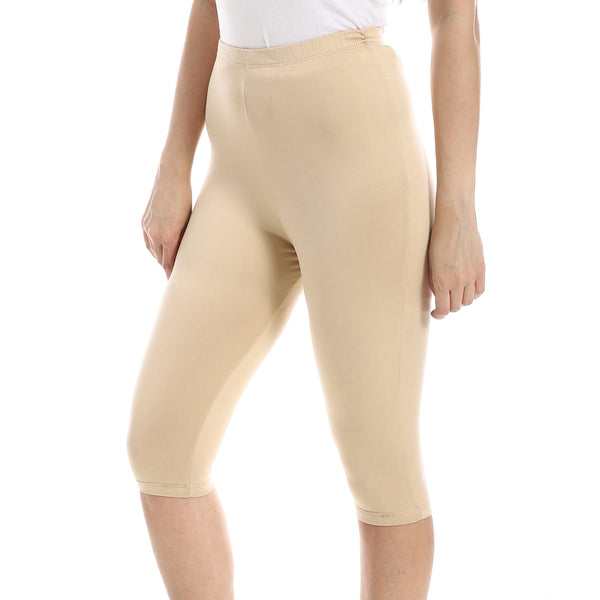 Slim_Fit_Lycra_Capri_Leggings_-_Beige