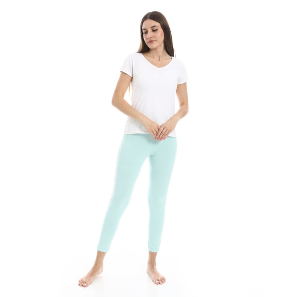 Light_Aqua_Elastic_Waist_Plain_Leggings