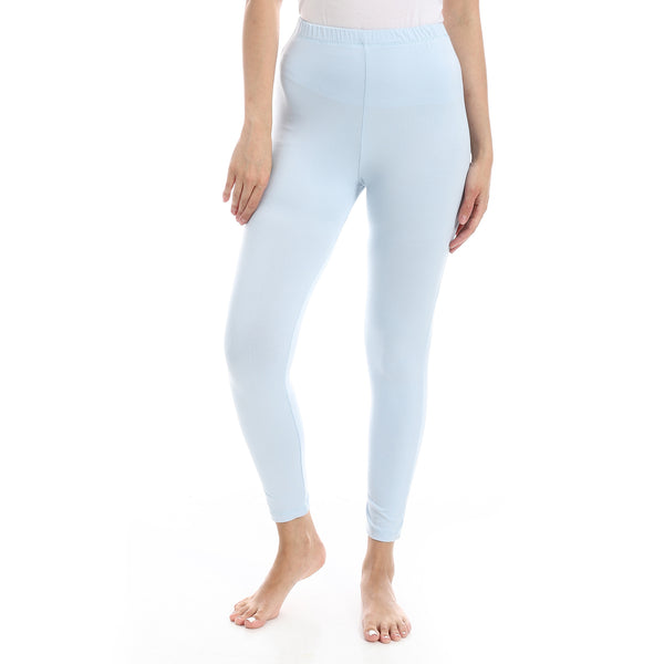 Light_Blue_Elastic_Waist_Plain_Leggings