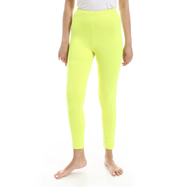 Lemon_Elastic_Waist_Plain_Leggings