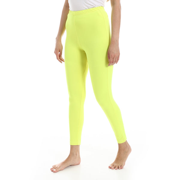 Lemon_Elastic_Waist_Plain_Leggings