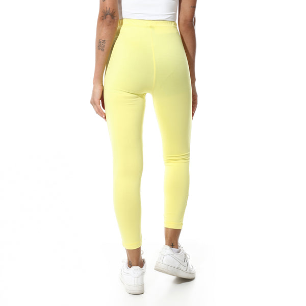 Elastic_Waist_Plain_Leggings-yellow