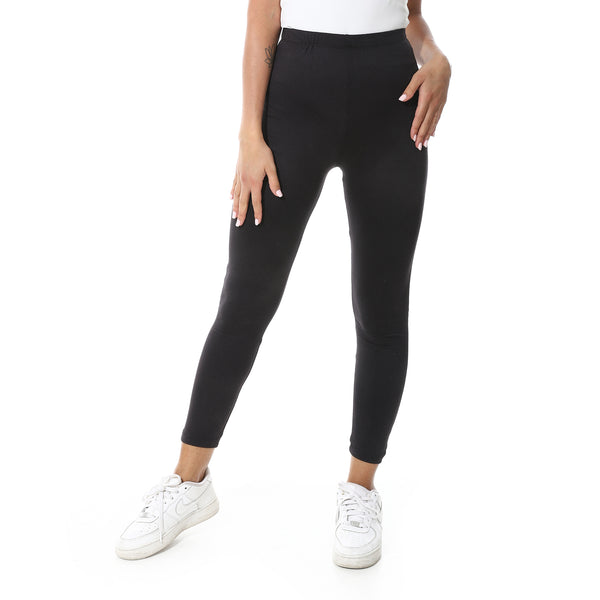 Elastic_Waist_Plain_Leggings-black