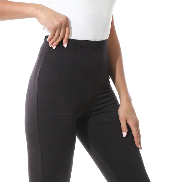 Elastic_Waist_Plain_Leggings-black