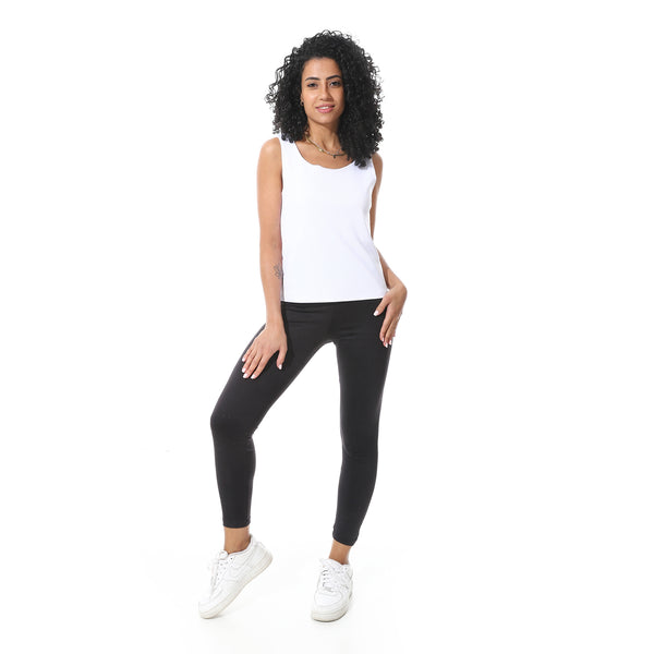 Elastic_Waist_Plain_Leggings-black
