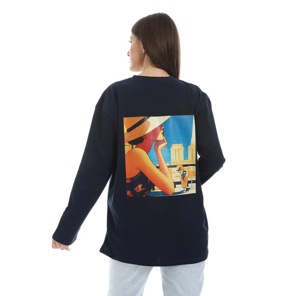Navy_Blue_Long_Sleeves_Oversized_Printed_T-Shirt