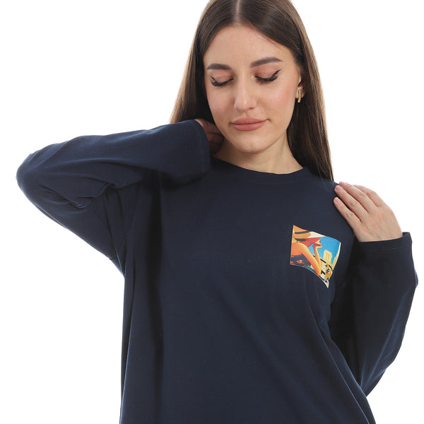 Navy_Blue_Long_Sleeves_Oversized_Printed_T-Shirt