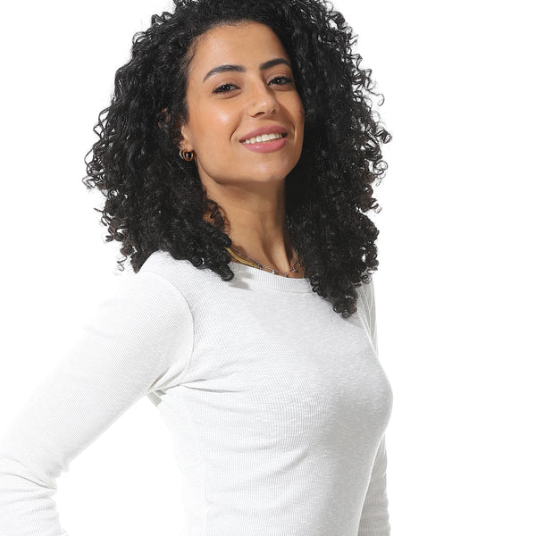 Round_Collar_With_Long_Sleeves_Basic_Off_White_T-Shirt