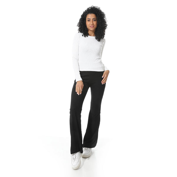 Round_Collar_With_Long_Sleeves_Basic_Off_White_T-Shirt