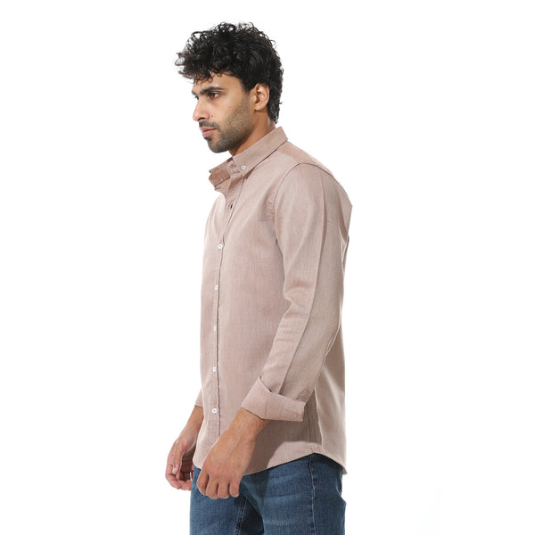 Self_Pattern_Classic_Neck_Shirt_-_Beige