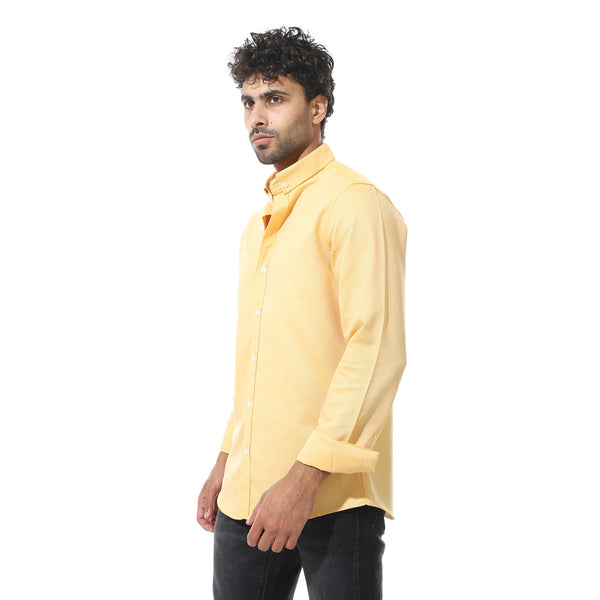 Self_Pattern_Classic_Neck_Shirt_-_Yellow