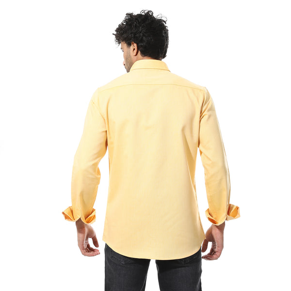 Self_Pattern_Classic_Neck_Shirt_-_Yellow