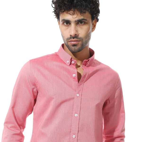 Self_Pattern_Classic_Neck_Shirt_-_Red