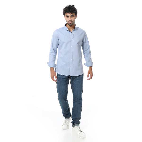 Self_Pattern_Classic_Neck_Shirt_-_Light_Blue