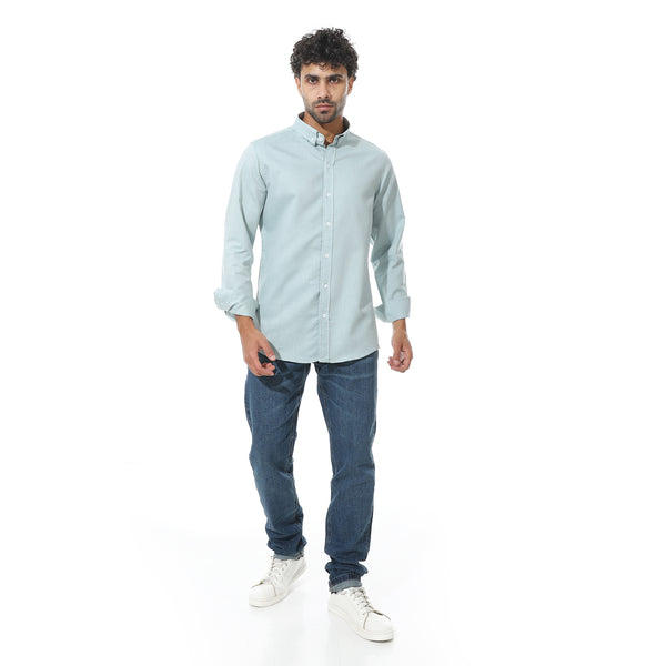 Self_Pattern_Classic_Neck_Shirt_-_Mint