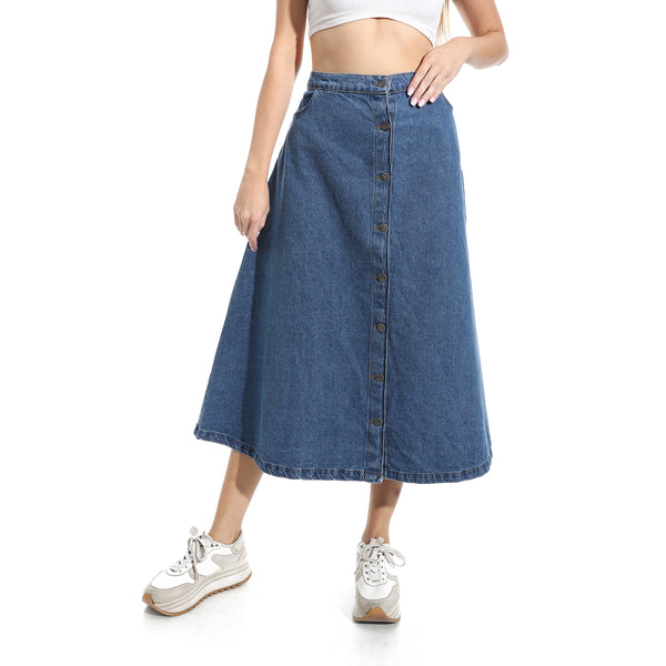 Blue_Maxi_Flare_Button_Closure_Denim_Skirt_-_Blue