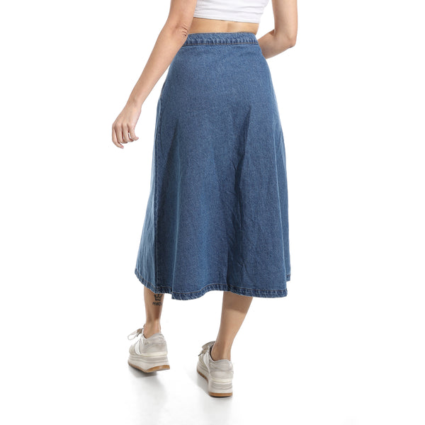Blue_Maxi_Flare_Button_Closure_Denim_Skirt_-_Blue