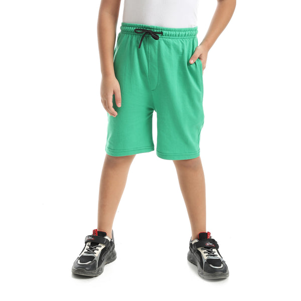 A_Stylish_Trend_With_Sided_Pockets_Green_Short-Green