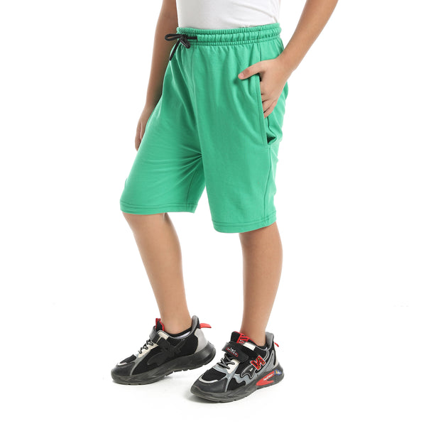 A_Stylish_Trend_With_Sided_Pockets_Green_Short-Green