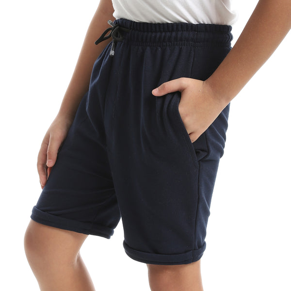 A_Stylish_Trend_With_Sided_Pockets_Navy_Short-Blue