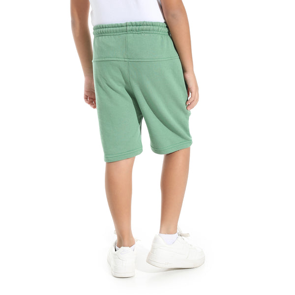 Knee_Length_Plain_Loose_Fit_Short_-_Green