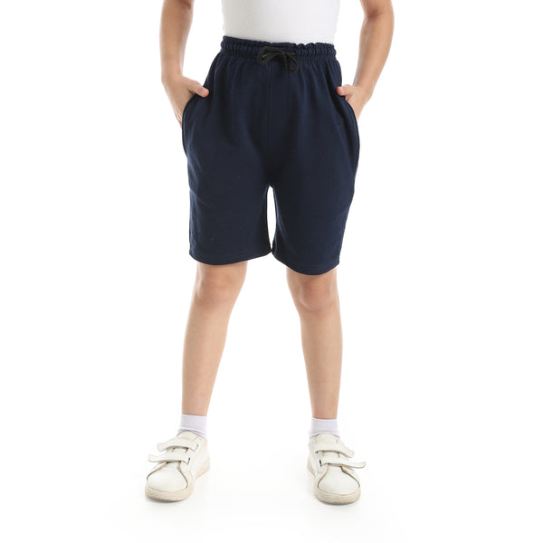 Elastic_Waist_With_Drawstrings_Shorts_-_Navy_Blue