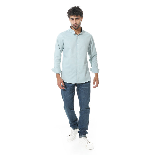 Self_Pattern_Classic_Neck_Shirt_-_Light_Mint