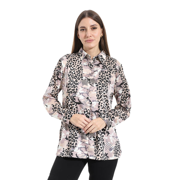 Satin_Self_Patterened_Turned_Down_Collar_Shirt_-_Multicolour