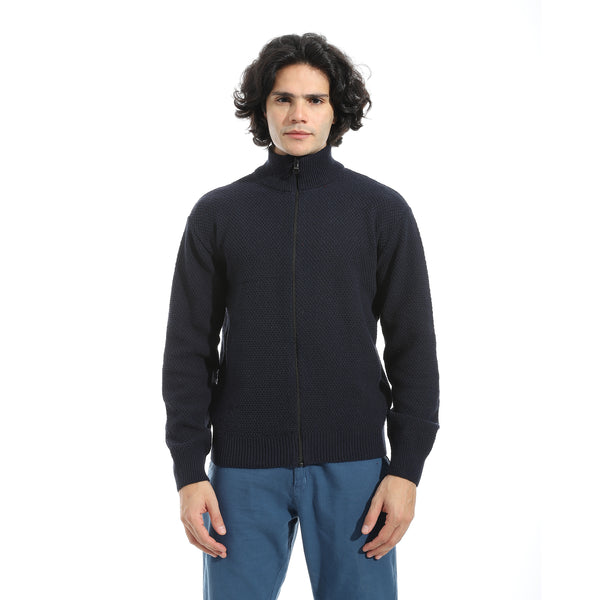 Full_Zipper_Closure_Self_Pattern_-_Navy_Blue