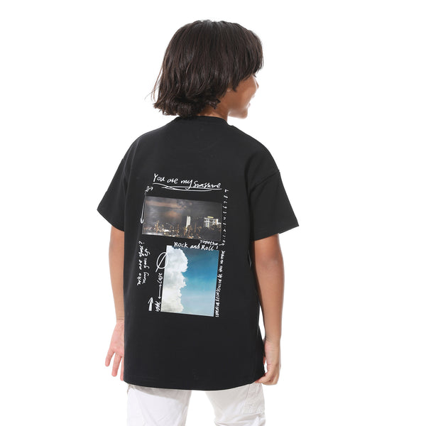 Loose_Fit_Printed_Black_Half_Sleeves_T-Shirt_-_Black