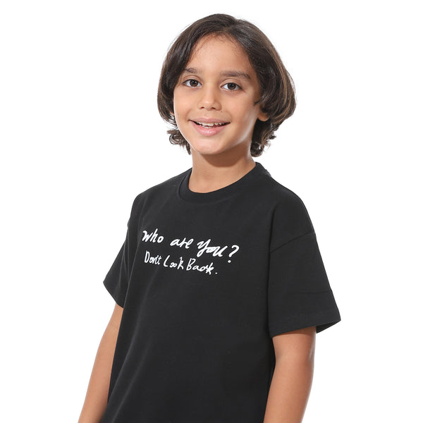 Loose_Fit_Printed_Black_Half_Sleeves_T-Shirt_-_Black