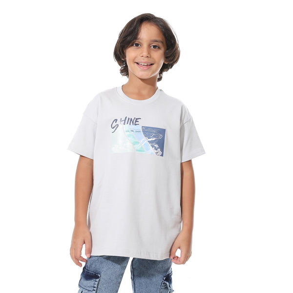 Printed_Half_Sleeves_Light_Grey_T-Shirt_-_Gray